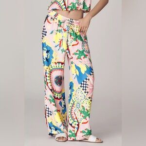 Maeve Straight-Leg Pull-On Silky Trousers